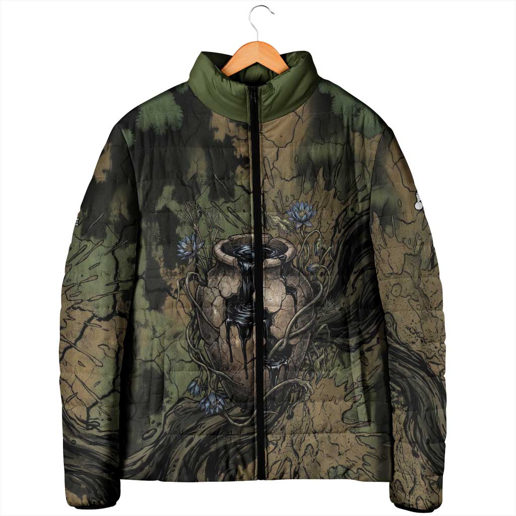 Hapi Egyptian Padded Jacket Bringer of Kemet Nature Spirit Flowing Water and Earth Harmony