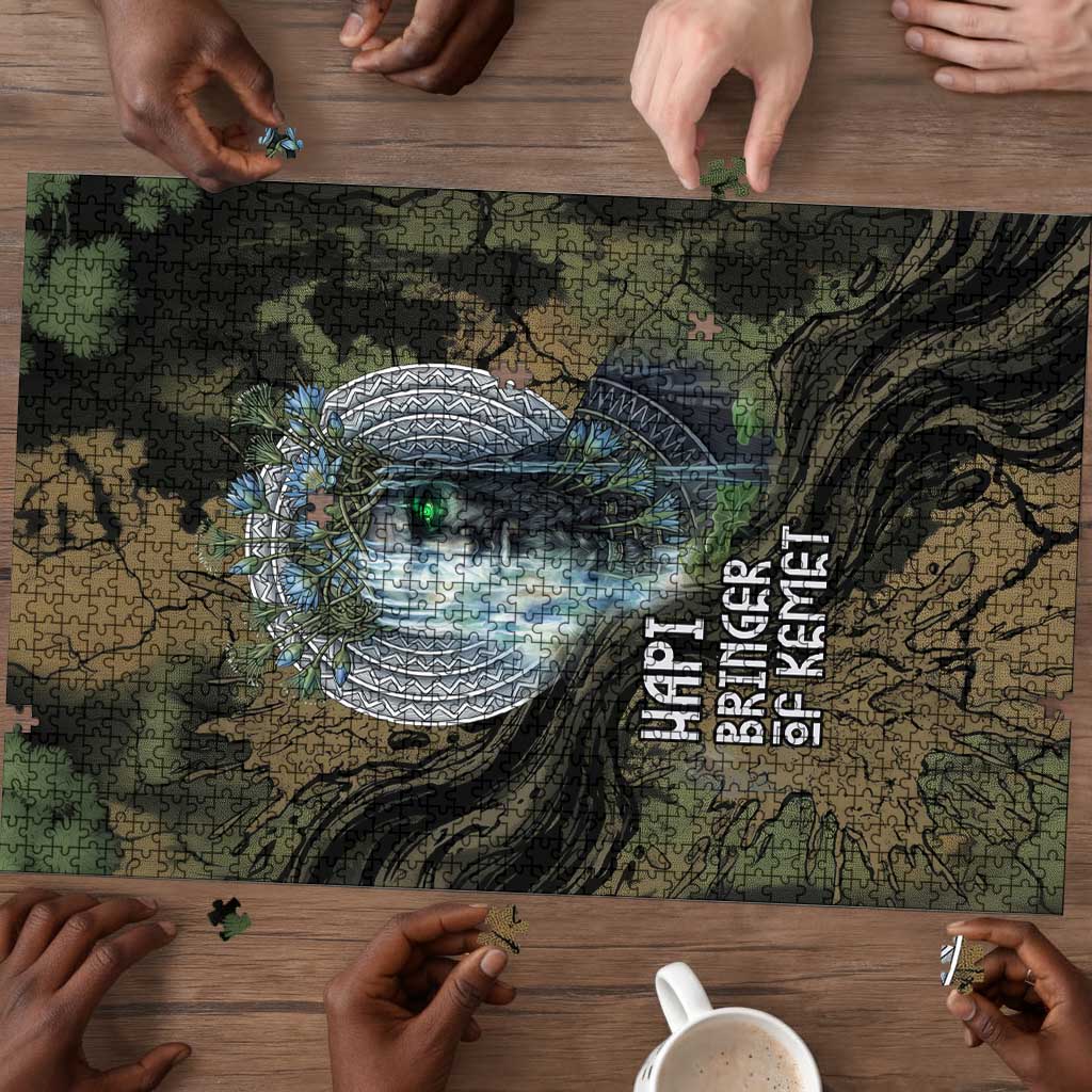 Hapi Egyptian Puzzle Bringer of Kemet Nature Spirit Flowing Water and Earth Harmony