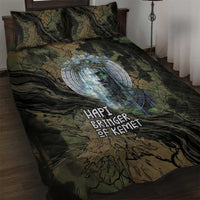 Hapi Egyptian Quilt Bed Set Bringer of Kemet Nature Spirit Flowing Water and Earth Harmony