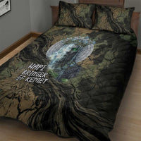 Hapi Egyptian Quilt Bed Set Bringer of Kemet Nature Spirit Flowing Water and Earth Harmony