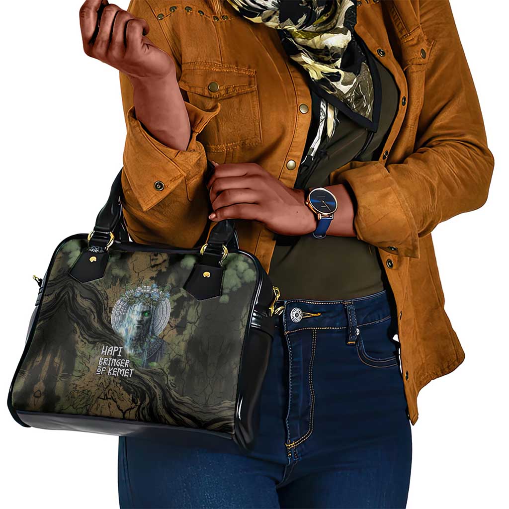 Hapi Egyptian Shoulder Handbag Bringer of Kemet Nature Spirit Flowing Water and Earth Harmony
