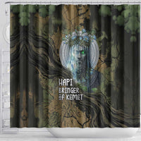 Hapi Egyptian Shower Curtain Bringer of Kemet Nature Spirit Flowing Water and Earth Harmony
