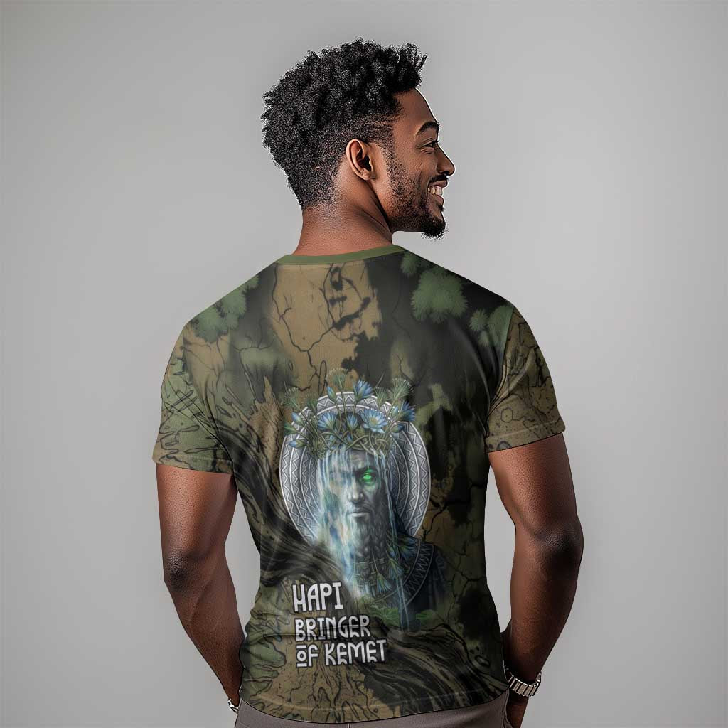 Hapi Egyptian T shirt Bringer of Kemet Nature Spirit Flowing Water and Earth Harmony