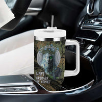 Hapi Egyptian Tumbler With Handle Bringer of Kemet Nature Spirit Flowing Water and Earth Harmony