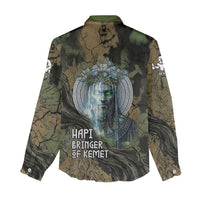Hapi Egyptian Women Casual Shirt Bringer of Kemet Nature Spirit Flowing Water and Earth Harmony