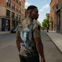 Hapi Egyptian Zipper Polo Shirt Bringer of Kemet Nature Spirit Flowing Water and Earth Harmony