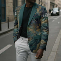 Egyptian Hapi Blazer God of the Nile Ankh Symbol Lotus Flowers and Sacred River Energy