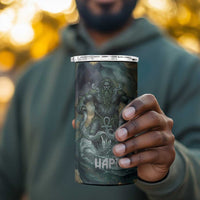 Egyptian Hapi 4 in 1 Can Cooler Tumbler God of the Nile Ankh Symbol Lotus Flowers and Sacred River Energy