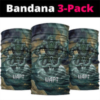 Egyptian Hapi Neck Gaiter God of the Nile Ankh Symbol Lotus Flowers and Sacred River Energy