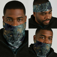Egyptian Hapi Neck Gaiter God of the Nile Ankh Symbol Lotus Flowers and Sacred River Energy
