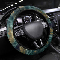 Egyptian Hapi Steering Wheel Cover God of the Nile Ankh Symbol Lotus Flowers and Sacred River Energy