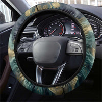 Egyptian Hapi Steering Wheel Cover God of the Nile Ankh Symbol Lotus Flowers and Sacred River Energy