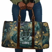 Egyptian Hapi Travel Bag God of the Nile Ankh Symbol Lotus Flowers and Sacred River Energy