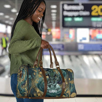 Egyptian Hapi Travel Bag God of the Nile Ankh Symbol Lotus Flowers and Sacred River Energy