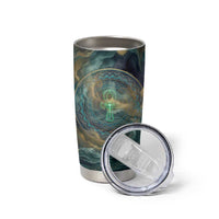 Egyptian Hapi Tumbler Cup God of the Nile Ankh Symbol Lotus Flowers and Sacred River Energy