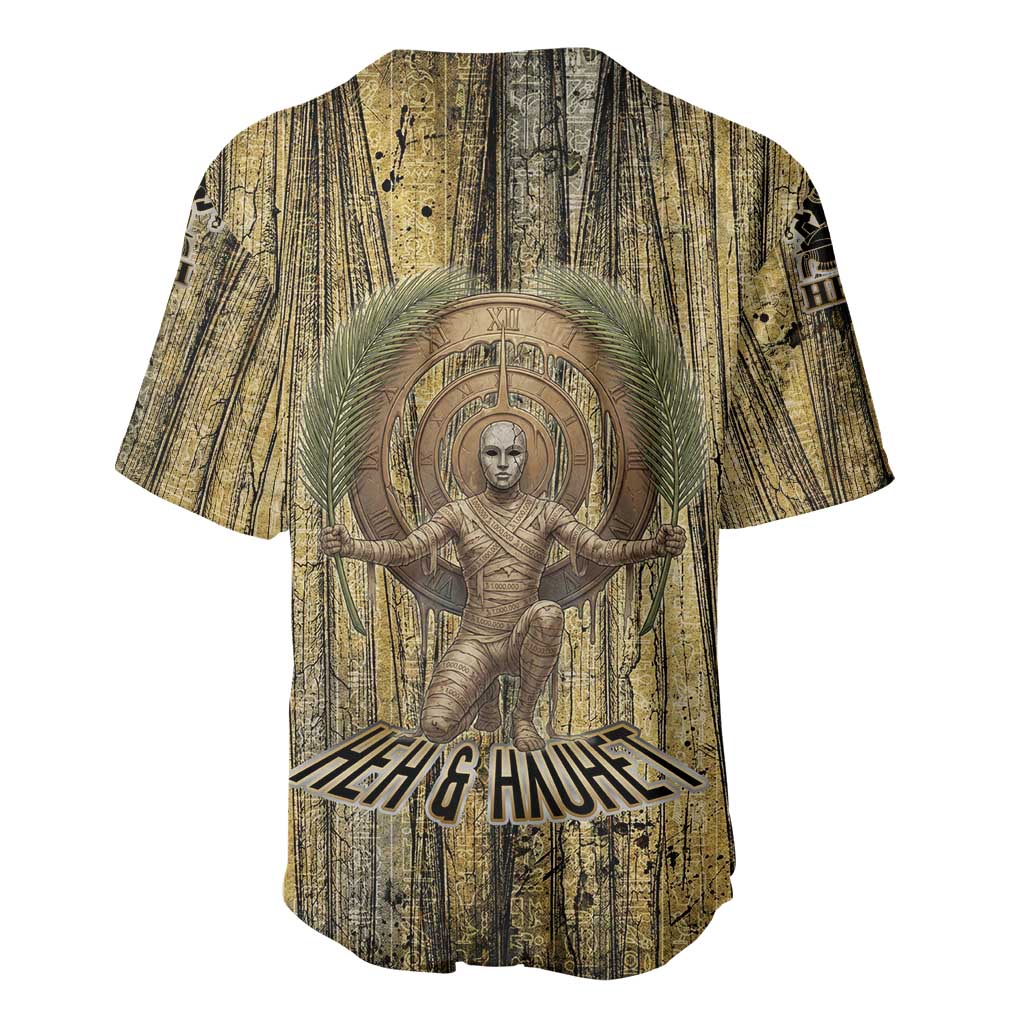 Heh and Hauhet Egyptian Baseball Jersey Timeless Gods Design Infinity Serpent and Divine Balance Ancient