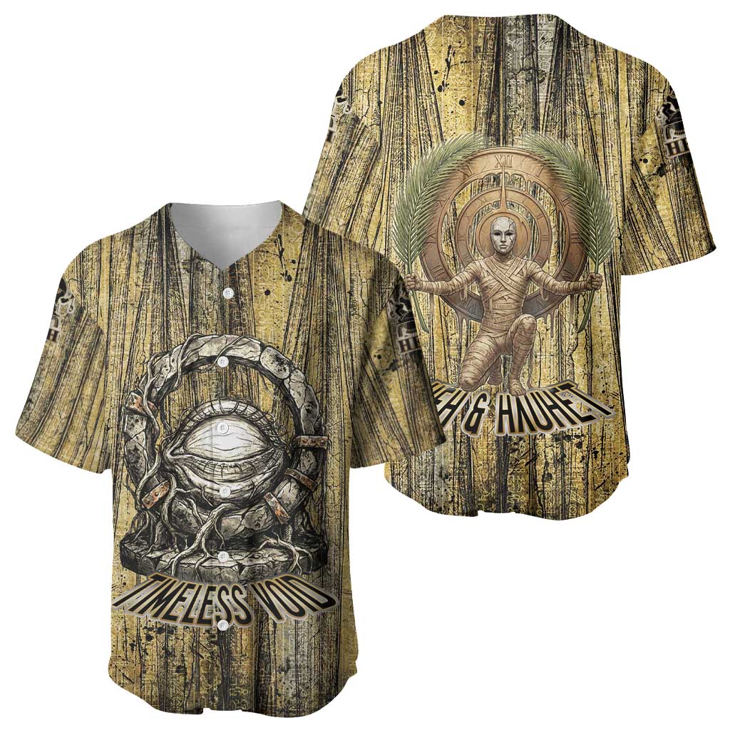Heh and Hauhet Egyptian Baseball Jersey Timeless Gods Design Infinity Serpent and Divine Balance Ancient