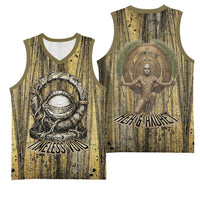 Heh and Hauhet Egyptian Basketball Jersey Timeless Gods Design Infinity Serpent and Divine Balance Ancient