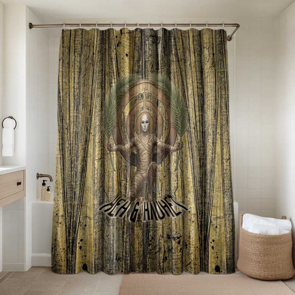 Heh and Hauhet Egyptian Bathroom Set Timeless Gods Design Infinity Serpent and Divine Balance Ancient