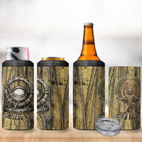 Heh and Hauhet Egyptian 4 in 1 Can Cooler Tumbler Timeless Gods Design Infinity Serpent and Divine Balance Ancient