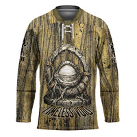 Heh and Hauhet Egyptian Hockey Jersey Timeless Gods Design Infinity Serpent and Divine Balance Ancient