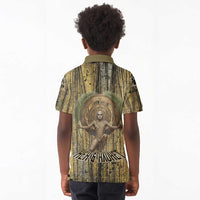 Heh and Hauhet Egyptian Kid Polo Shirt Timeless Gods Design Infinity Serpent and Divine Balance Ancient