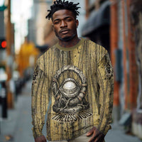Heh and Hauhet Egyptian Long Sleeve Shirt Timeless Gods Design Infinity Serpent and Divine Balance Ancient