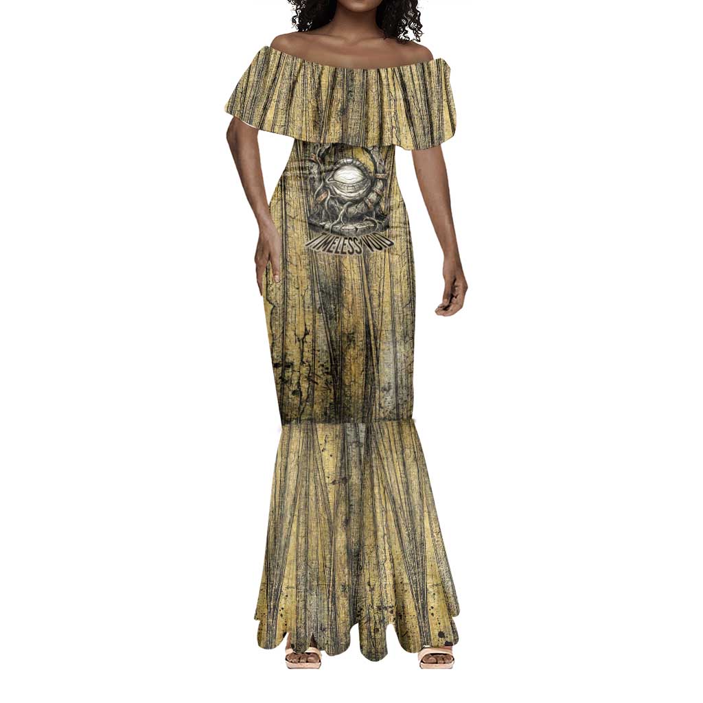 Heh and Hauhet Egyptian Mermaid Dress Timeless Gods Design Infinity Serpent and Divine Balance Ancient