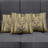 Heh and Hauhet Egyptian Pillow Cover Timeless Gods Design Infinity Serpent and Divine Balance Ancient