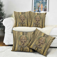 Heh and Hauhet Egyptian Pillow Cover Timeless Gods Design Infinity Serpent and Divine Balance Ancient