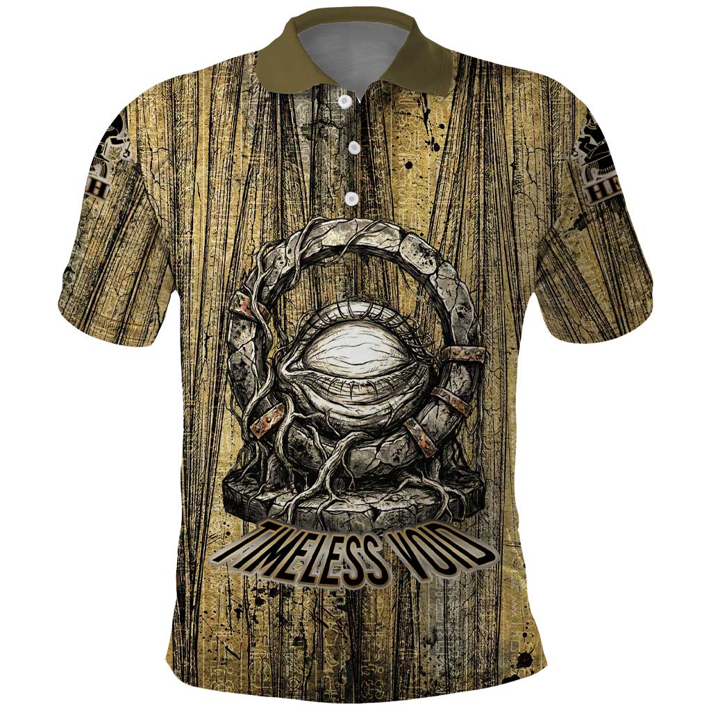 Heh and Hauhet Egyptian Polo Shirt Timeless Gods Design Infinity Serpent and Divine Balance Ancient