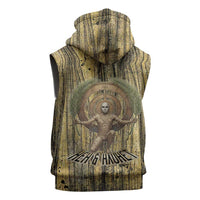 Heh and Hauhet Egyptian Sleeveless Hoodie Timeless Gods Design Infinity Serpent and Divine Balance Ancient