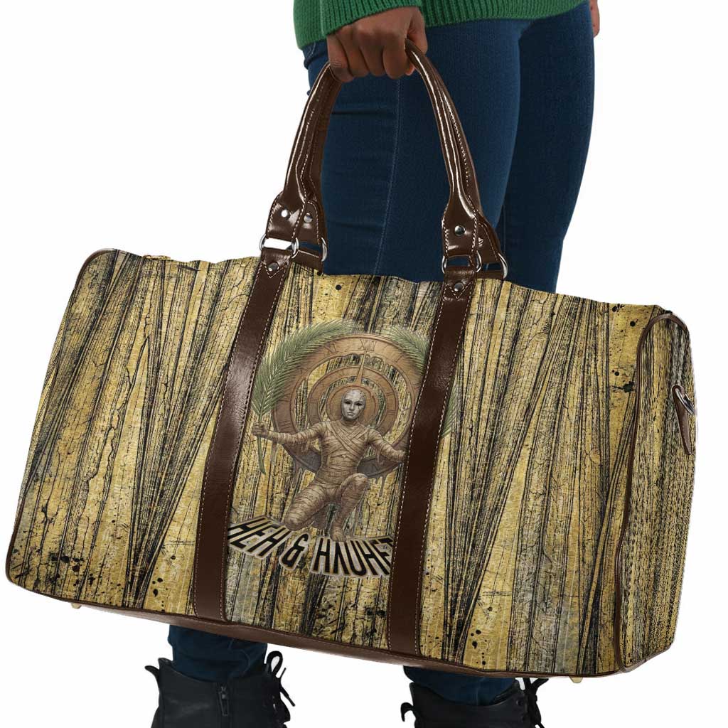 Heh and Hauhet Egyptian Travel Bag Timeless Gods Design Infinity Serpent and Divine Balance Ancient