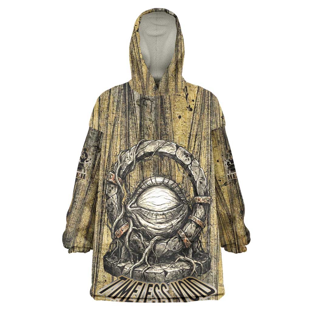 Heh and Hauhet Egyptian Wearable Blanket Hoodie Timeless Gods Design Infinity Serpent and Divine Balance Ancient