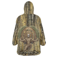 Heh and Hauhet Egyptian Wearable Blanket Hoodie Timeless Gods Design Infinity Serpent and Divine Balance Ancient