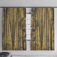 Heh and Hauhet Egyptian Window Curtain Timeless Gods Design Infinity Serpent and Divine Balance Ancient