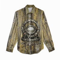 Heh and Hauhet Egyptian Women Casual Shirt Timeless Gods Design Infinity Serpent and Divine Balance Ancient