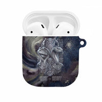Egyptian Heh and Hauhet AirPods Case Serpent Duo Design Cosmic Infinity and Eternal Balance Motif