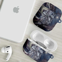 Egyptian Heh and Hauhet AirPods Case Serpent Duo Design Cosmic Infinity and Eternal Balance Motif