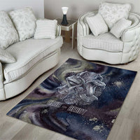 Egyptian Heh and Hauhet Area Rug Serpent Duo Design Cosmic Infinity and Eternal Balance Motif