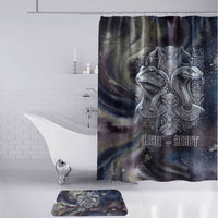 Egyptian Heh and Hauhet Bathroom Set Serpent Duo Design Cosmic Infinity and Eternal Balance Motif