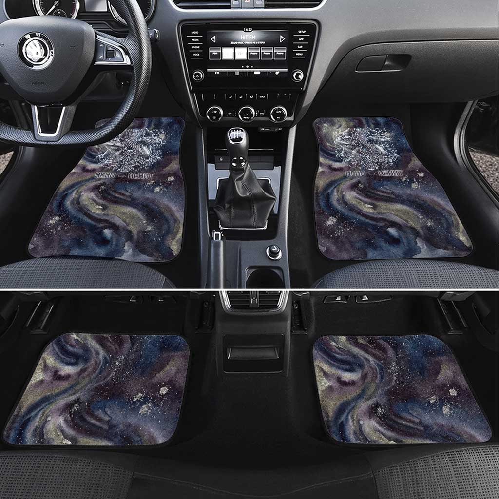 Egyptian Heh and Hauhet Car Mats Serpent Duo Design Cosmic Infinity and Eternal Balance Motif