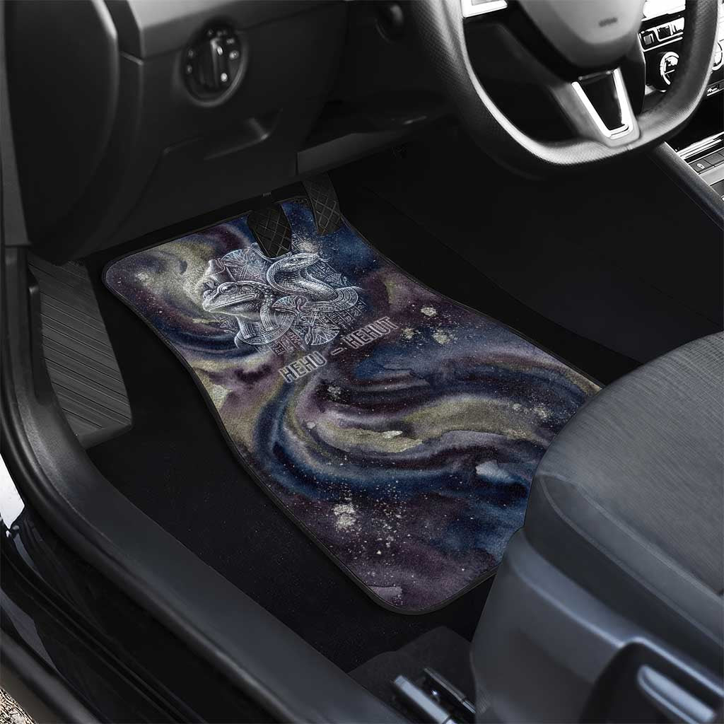 Egyptian Heh and Hauhet Car Mats Serpent Duo Design Cosmic Infinity and Eternal Balance Motif