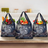 Egyptian Heh and Hauhet Grocery Bag Serpent Duo Design Cosmic Infinity and Eternal Balance Motif