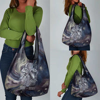 Egyptian Heh and Hauhet Grocery Bag Serpent Duo Design Cosmic Infinity and Eternal Balance Motif