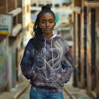 Egyptian Heh and Hauhet Hoodie Serpent Duo Design Cosmic Infinity and Eternal Balance Motif