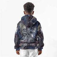 Egyptian Heh and Hauhet Kid Hoodie Serpent Duo Design Cosmic Infinity and Eternal Balance Motif