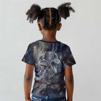 Egyptian Heh and Hauhet Kid T shirt Serpent Duo Design Cosmic Infinity and Eternal Balance Motif