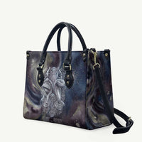 Egyptian Heh and Hauhet Leather Bag Serpent Duo Design Cosmic Infinity and Eternal Balance Motif
