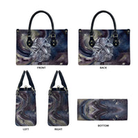 Egyptian Heh and Hauhet Leather Bag Serpent Duo Design Cosmic Infinity and Eternal Balance Motif